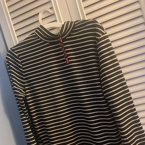 Black and white stripped long sleeve.